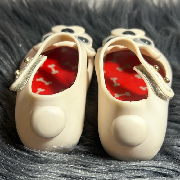 MINI MELISSA Ultragirl Frenchie Mary Jane Flat Cream Size 6 - Picture 5 of 7